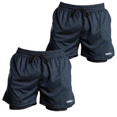 Imagem de Kit 2 Short Masculino Academia Esportivo Com Segunda Pele Calção Corri