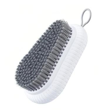 Imagem de Escova de limpeza doméstica - Escova de limpeza multiuso para tarefas gerais de limpeza, cerdas duráveis com alça confortável (branca)