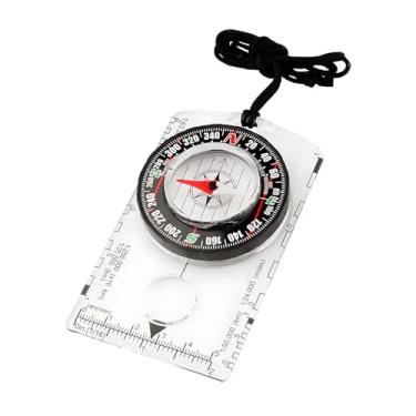 Imagem de Bússola para navegação ao ar livre, bússola profissional para caminhadas, acampamento, mochila com design durável