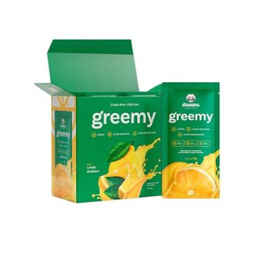 Imagem de Greemy Green Juice - Suco Verde em Pó Concentrado em Sachê - Blend de Vegetais, Fibras e Enzimas Digestivas (Limão siciliano)