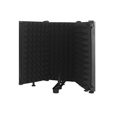 Imagem de Painel de Isolação Acústica Portátil Ajustável Plegável Placa Gravação Vocal Isolante Som para Microfone Absorvente