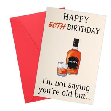 Imagem de Cartão de aniversário de uísque engraçado, cartão de aniversário de 90 anos, decorações exclusivas de aniversário de uísque para homens, mulheres, marido, esposa, feliz aniversário, presente para ele