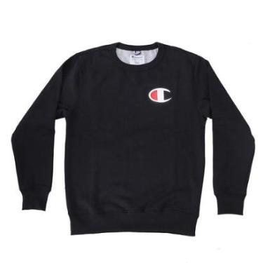 Imagem de Moletom Champion Careca Big C Logo - Preto-Masculino