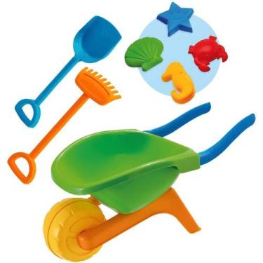Imagem de Carriola para Praia com Pá e Acessórios - USUAL PLASTIC