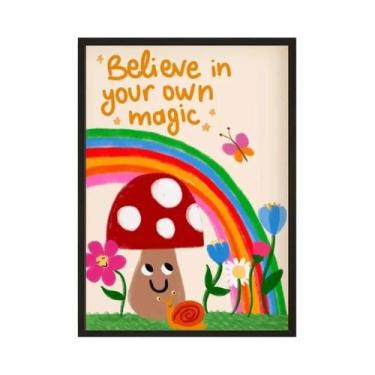 Imagem de Arte De Parede Para Quarto Infantil, Impressão Nórdica De Coelhos Flor