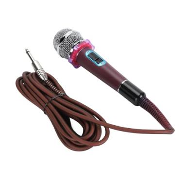 Imagem de Generic Microfone Vocal Dinâmico, Interface XLR de 3 Pinos, Captador Em Formato de Coração, Cabeça de Malha de Metal, Som Claro, Cabeça de Som Reforçada, Microfone Portátil Com Fio para karaokê (Rosa)