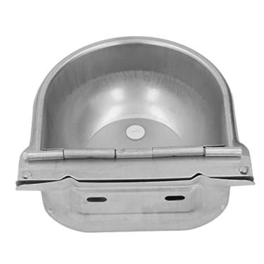 Imagem de aqxreight Bebedouro para Vacas Alimentador Automático de Aço Inoxidável Tigela para Bebedouro de Gado Superfície Em Concha e para lá para Vacas Tigela para Beber GadoAlimentador Automático para