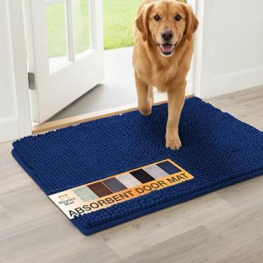 Imagem de Neater Pets Tapete de chenille para cães 61 cm x 43 cm – Capacho de patas enlameadas super absorvente e de secagem rápida para prender sujeira, água e lama - Tapetes antiderrapantes e laváveis na