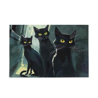 Imagem de 1000 peças de quebra-cabeças de gatos suspeitos, madeira e papel, quebra-cabeças adultos para homens