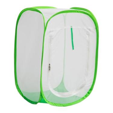 Imagem de IEUDNS Cobertura de malha para plantas de jardim, tenda protetora de rede para canteiros elevados, reutilizável e dobrável, protetor de plantas para uso, 40cm X 40cm X 60cm