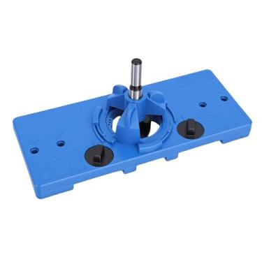 Imagem de Generic Gabarito de Perfuração de Dobradiça para Carpintaria, Guia de Furo de 35 Mm para Portas de Armário de Cozinha Dobradiça Ferramentas para Trabalhar Madeira, Azul
