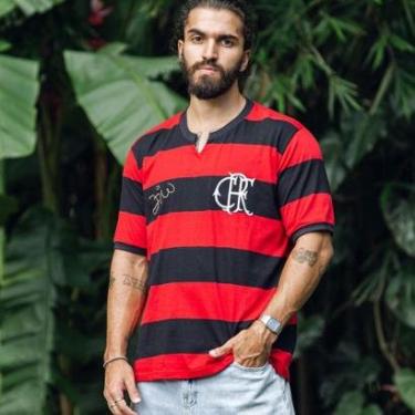 Imagem de Camisa Retrô Flamengo Réplica Zico Masculina-Masculino
