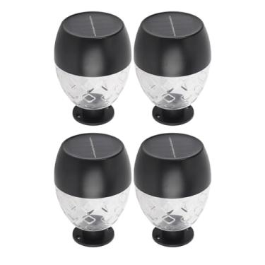 Imagem de YWBL-WH Luz de Parede Solar 4pcs Lindo Padrão de Flor Luz Decorativa Ao Ar Livre para Quintal Cerca de Jardim Com Sensor Automático à Prova d'água IP65