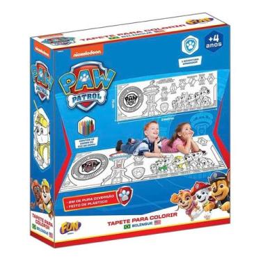 Imagem de Tapete Bilingue Para Colorir Patrulha Canina Patrol Fun