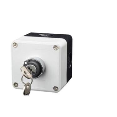 Imagem de ONECMN Novo botão de metal XB2 caixa de controle Start Stop Símbolo de identificação industrial auto reset interruptor de parada circular de emergência (1Hole-02)