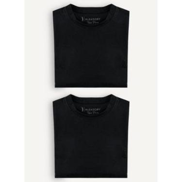 Imagem de Kit 2 Camisetas Aleatory Lisa Pima Masculina-Masculino