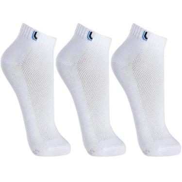 Imagem de Kit 3 Pares Meia Curta Cano Curto Lupo Algodão Sport 3225, 41/44, Bran