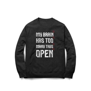 Imagem de Moletom Studio Geek My Brain Has Too Many Tabs Open Unissex-Unissex