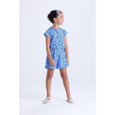 Imagem de Macaquinho Infantil Feminino Verão Floral com Babado-Feminino