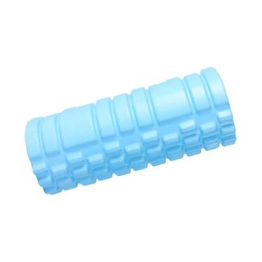 Imagem de harayaa Rolo de espuma para exercícios, equipamento de fitness em EVA, rolo de massagem corporal completo, ferramenta de ioga, coluna para treino de pilates, Azul