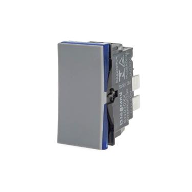Imagem de Interruptor Simples 10A 250V Sem Placa Pial Plus+ - Cinza