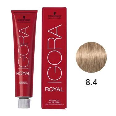 Imagem de Coloração Igora Royal 8-4 Louro Claro Beige 60g - Schwarzkopf