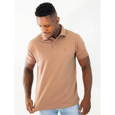 Imagem de Camisa Polo Masculina Tradicional Texturizada Cores Neutras Anticorpus-Masculino