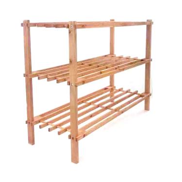 Imagem de Sapateira Le Harmony para 12 Pares Marrom de Madeira