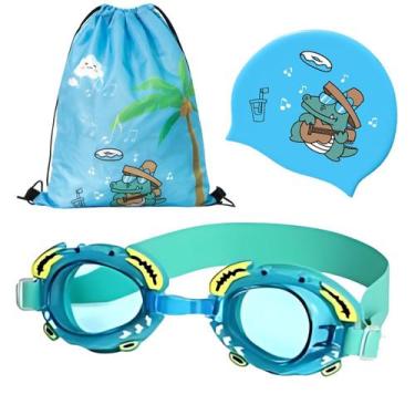 Imagem de Kit Hero Band Óculos Natação com Bolsa Touca Estojo Infantil Personage