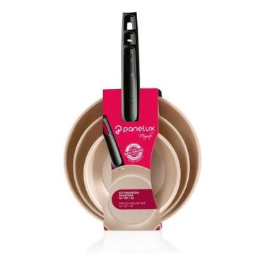 Imagem de Kit Frigideira Francesa Antiaderente Panelux Cereja