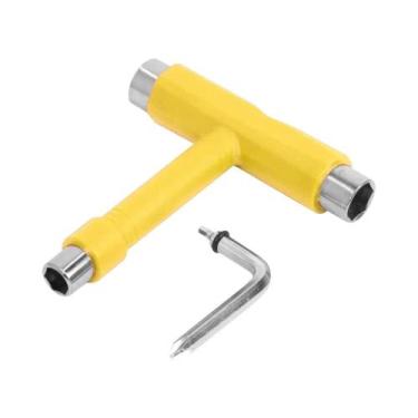 Imagem de Chave Allen Em Forma De T Preta Para Skate E Longboard, Ferramentas Pr