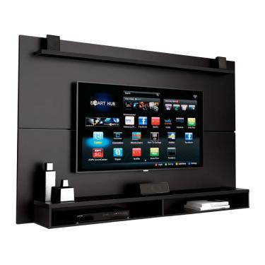 Imagem de Painel Para TV Até 65 Polegadas Com Prateleira 1,80m Max Preto