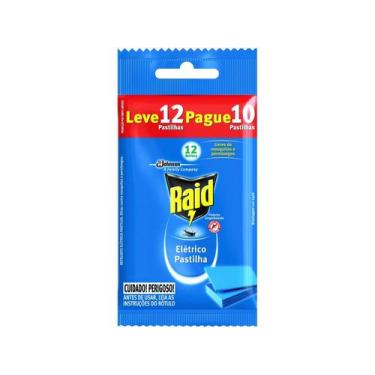 Imagem de Refil Repelente Elétrico Raid Pastilha 12 Unidades, 12
