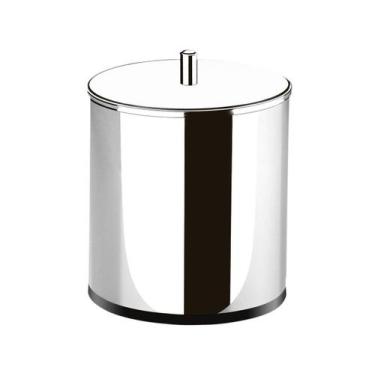 Imagem de Lixeira com Tampa Brinox Decorline 3,2 L - Ø 15,5 x 17 cm Aço Inox, Pr