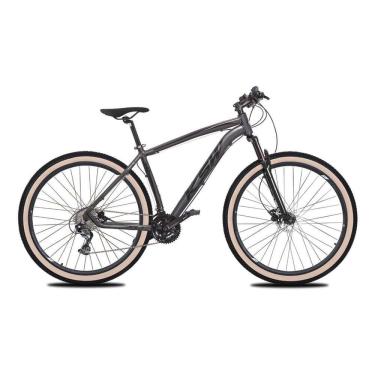 Imagem de  Bicicleta Aro 29 Ksw Xlt 27v Freio Hidráulico K7 Garfo com Trava Pneu com Faixa Bege - Grafite