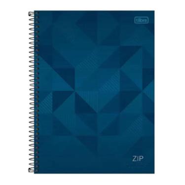Imagem de Caderno Espiral Universitário Zip 10 Matérias Azul - Tilibra