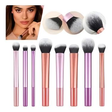 Imagem de Kit de Pincéis de Maquiagem Portátil Conjunto Completo para Viagens Tr