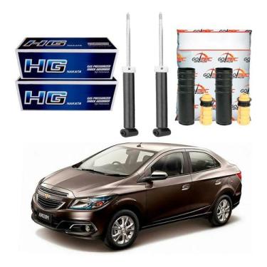 Imagem de Kit Amortecedor Traseiro Prisma 1.0 1.4 2013 A 2016 - Nakata