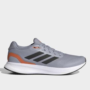 Imagem de Tênis Adidas Runfalcon 5 Masculino, Cinza, Laranja, 44