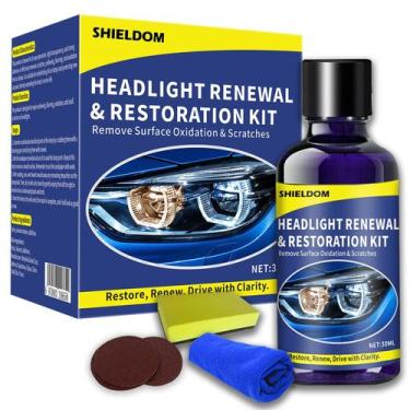 Imagem de Kit de restauração de faróis de carro SHIELDOM Restorer 30mL