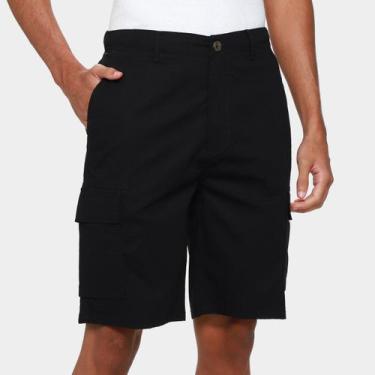 Imagem de Bermuda Hering Casual Masculina, Preto, 38