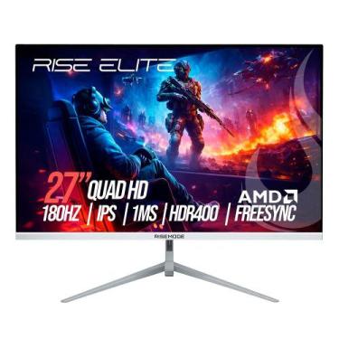 Imagem de Monitor Gamer Rise Mode Elite 27", QHD, 180Hz, 1ms, IPS, FreeSync, HDR