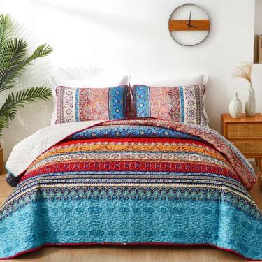 Imagem de Conjunto de edredões WONGS BEDDING Bohemian Twin Size com fronhas