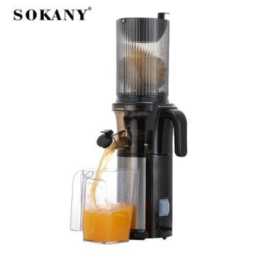 Imagem de Espremedor Elétrico Sokany LGSK79  Extrator Vertical Inox  4 Pçs