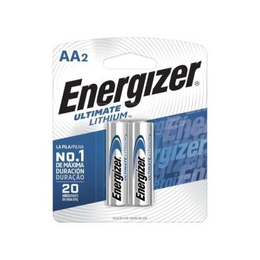 Imagem de Pilha de Lítio AA Energizer Ultimate AA 1,5V com Alta Performance para Dispositivos de...