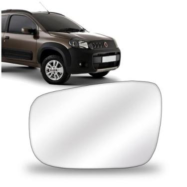 Imagem de Lente Retrovisor Uno Way Vivace 2010 2011 2012 2013 Com Base - BLAWER,