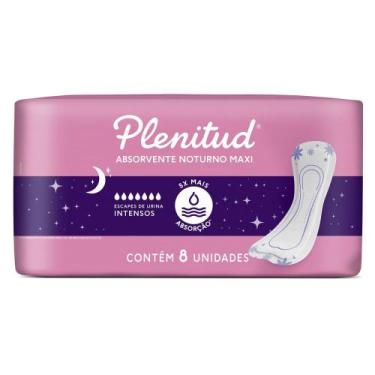 Imagem de Absorvente Plenitud Femme Noturno Escapes Moderados a Intensos 8 Unida