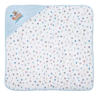 Imagem de TOALHA DE BANHO BEBE C/CAPUZ PLUSH 68 CM X 68 CM BUBLIM cor: ursos - I