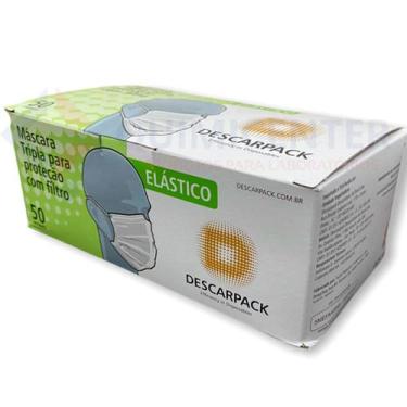 Imagem de Mascara Descartável Tripla Proteção 50 Unidades - Descarpack