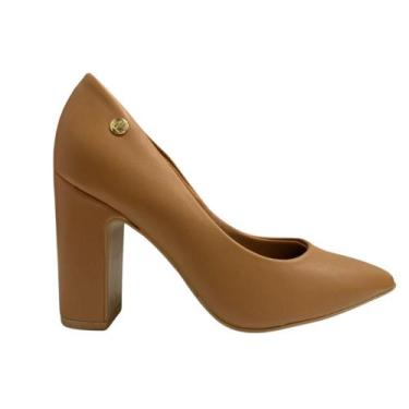 Imagem de Sapato vizzano salto bloco ref:1285.400 feminino, Camel, 37